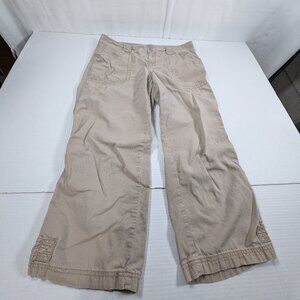 Calvin Klein Jeans 100% Cotton Tan Capri Pants Women's 8